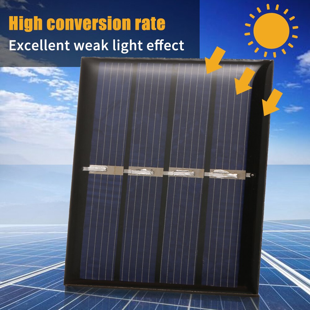 PET Polycrystalline Silicon Solar Panel For Solar Lights Displays Toy 0.36W/2V DIY Mini Solar Battery Charger Module Solar Cell