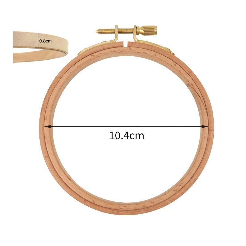 Beech Wood Embroidery Hoop Wooden Embroidery Circle Rings Holder For Embroideri Cross Stitch Home Sewing Tools: light green