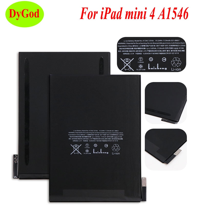 Dygod 5124 Mah Voor Ipad Mini 4 A1546 Batterij Vervanging Voor Ipad Mini 4 A1538 A1546 A1550 Laptop Batterijen
