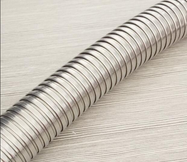 Deodorizing sewer pipe, Bathroom basin drain pipe, Head plastic, stainless steel hose, Total length 73cm