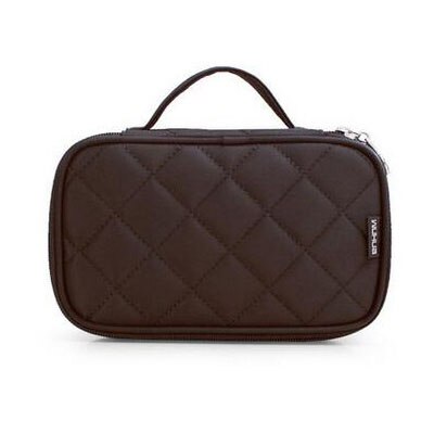 Soomile kupplungen kosmetik taschen frauen nylon make-up Veranstalter Reise make up Lagerung Fall Schönheit neue Toiletry Tasche mit Spiegel: S Coffee