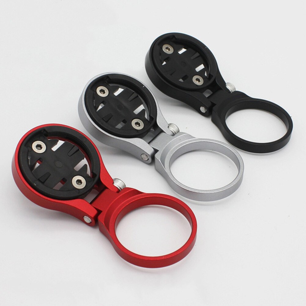 Aluminum Alloy Bike Computer Mount Adjustable Angle Support Front GPS Cycling Folding Bracket Stopwatch Stem For Garmin Edge