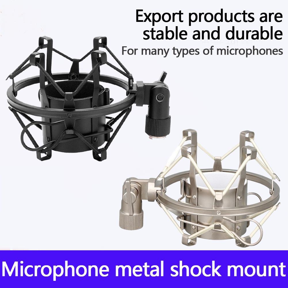 1Pcs Metal Microphone Shock Mount Locking Knob Reduce Noise Broadcast Clip Studio Recording Mic Holder Accessories