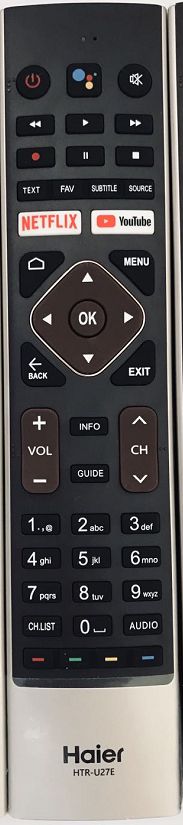 original TV remote for Haier HTR-U27E LE55K6600UG / HTR-A27 / HTR-U27A: HTR-U27E