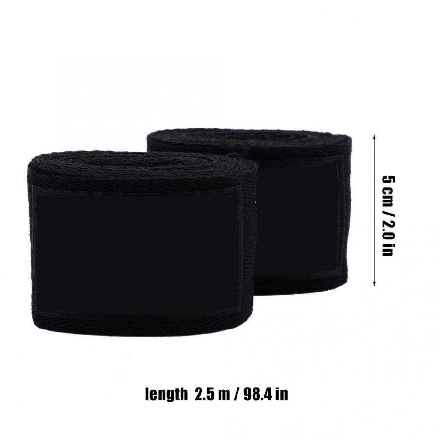 1 pair unisex wrist support boxing kickboxing muay thai hand wrap breathable fast drying cotton handwraps sports wrist band 2.5m