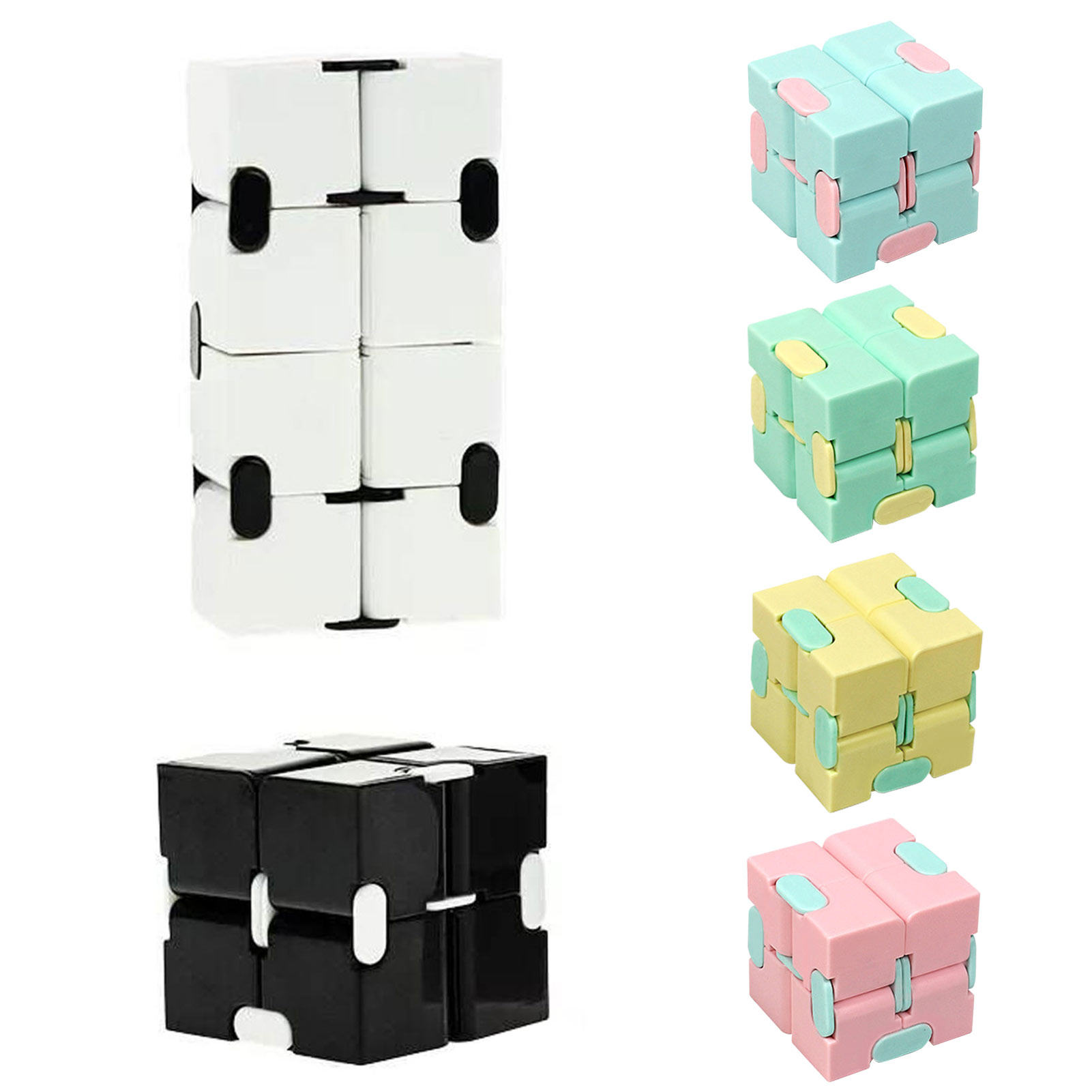 Puzzle Cube Durable Exquisite Decompression Toy Infinity Magic Cube For Adults Kids Fidget Case Antistress Anxiety Desk Toy