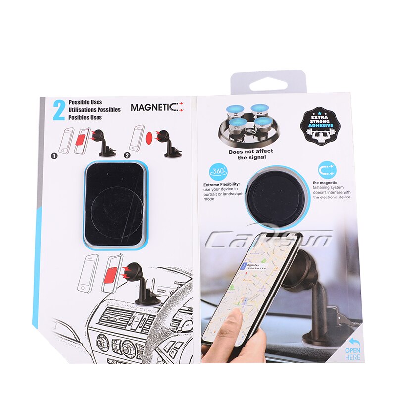 Soporte magnético para teléfono de coche CARSUN, soporte para teléfono móvil, soporte para teléfono inteligente para IPhone, ventosa para coche, soporte Universal para automóvil