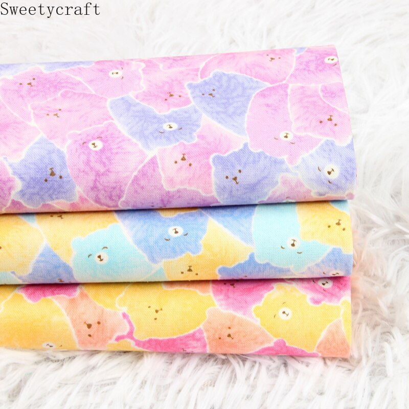 110x45cm Thin cotton fabric by Yard Light Series print Cloth DIY Handmade Sewing Bag Patchwork Material Accessories Home Textile