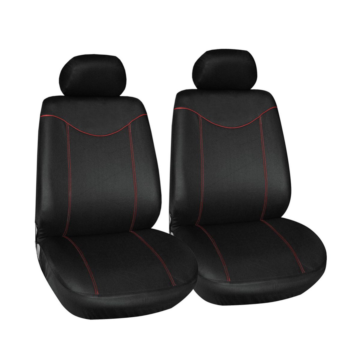Bilsædebetræk til 5/2 sæder universal autostolbeskytterpude foran bagdæksel indvendigt tilbehør køretøjsbil styling: 2 sæder røde