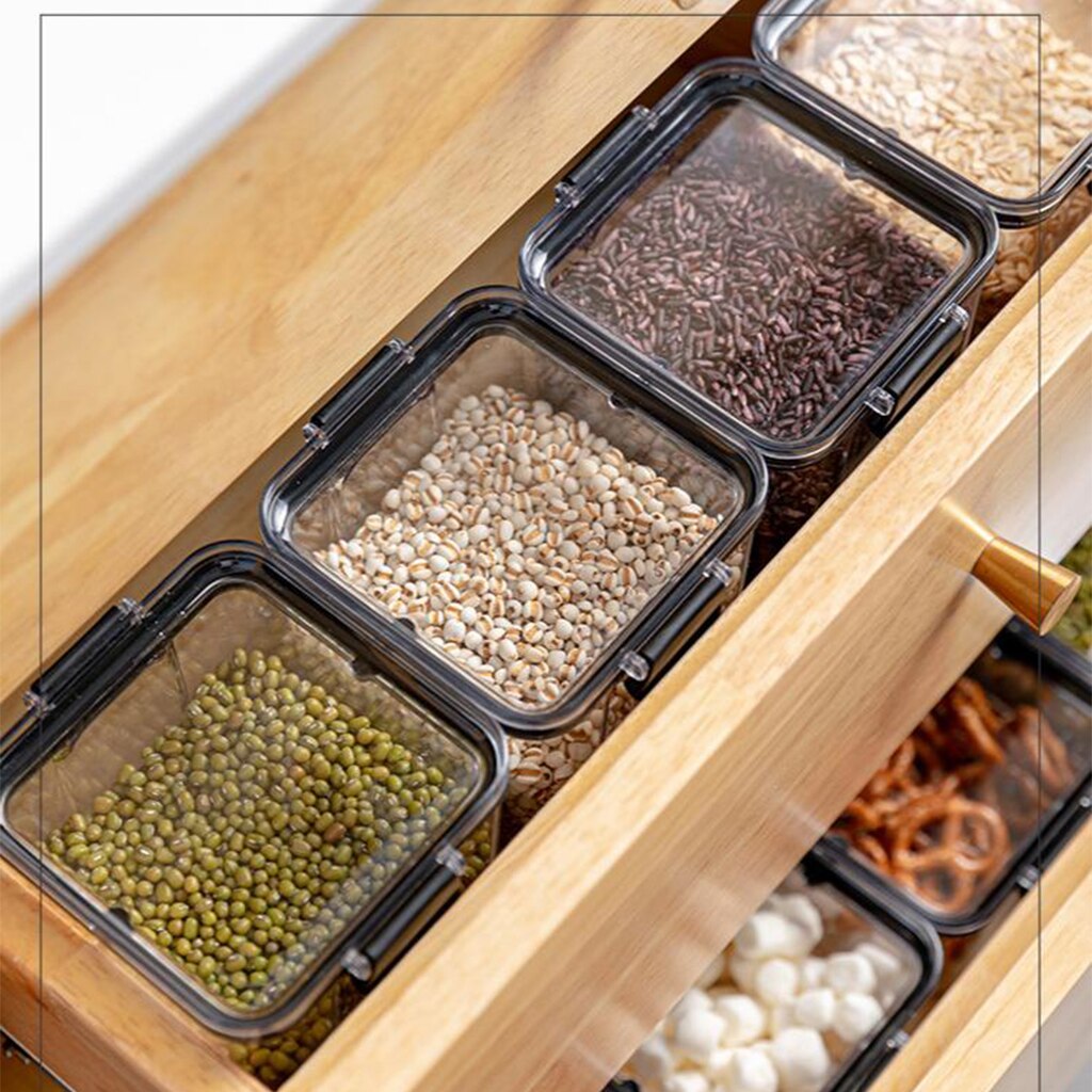 Large Capacity Airtight Dry Food Container Durable Cereal Storage Box Safety