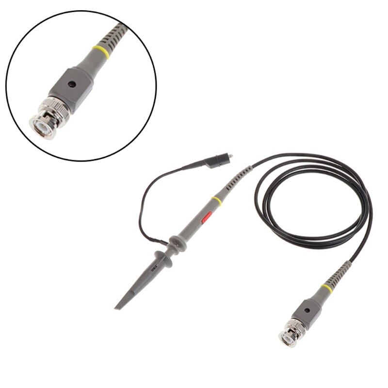 Sonda de osciloscopio de alta precisión, pinza de prueba de cocodrilo con atenuación ajustable, 1x 10X P6100 100MHz