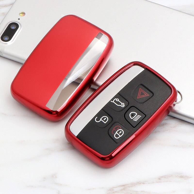 Étui de clé de voiture en TPU souple pour Land Rover A9 Range Rover Sport Evoque Freelander 2 Jaguar XE XJ XJL XF C-X16 V12 guitare F X Typ