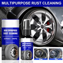 60ml Rust Remover Spray Quick Reaction Anti-Rust Spray Agent Multi-Purpose Metal Surface Polish Wheel Hub Household Cleaning