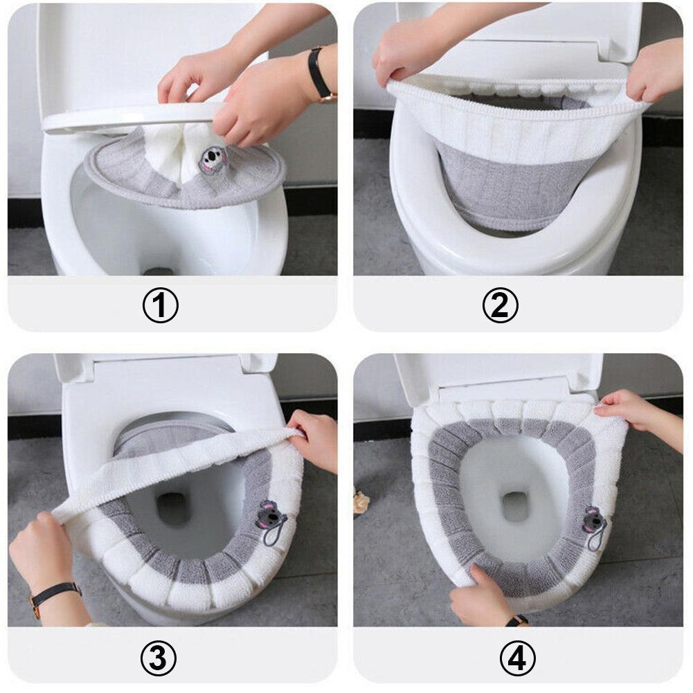 Toilet Seat Cover Washable Toilet Seat Cover Cushion Cover Bathroom Bathroom Accessories Bathroom Accessories Organization