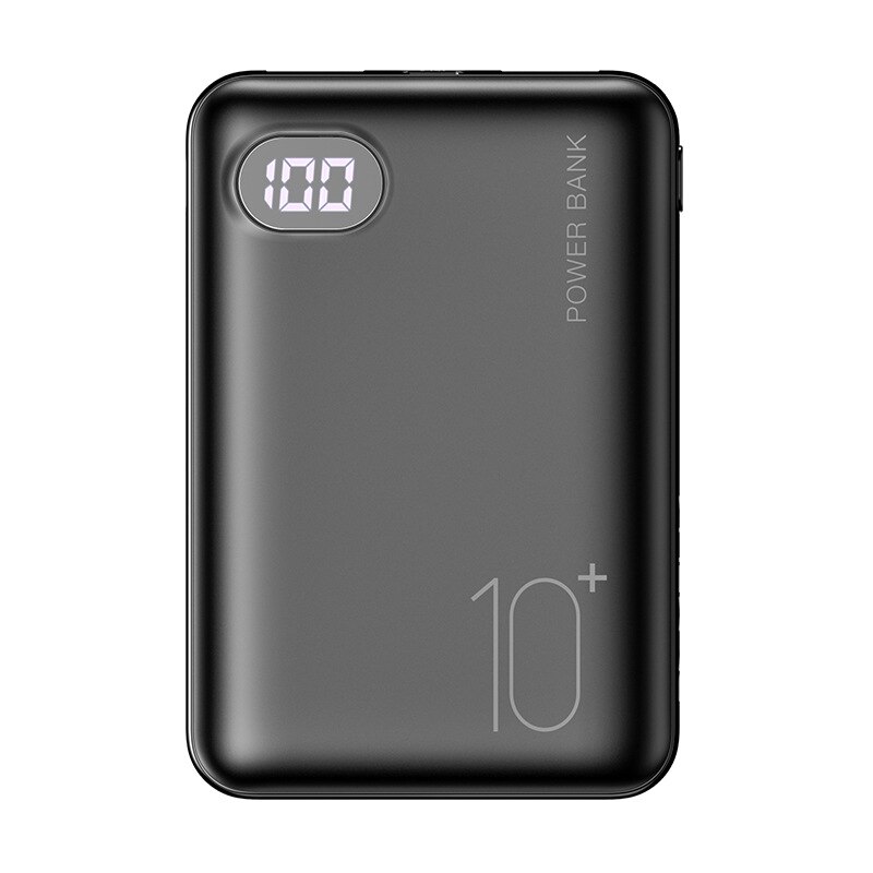 Accessoires universels de téléphone portable batterie d'alimentation 10000mAh double affichage numérique USB mini chargeur portatif de puissance mobile