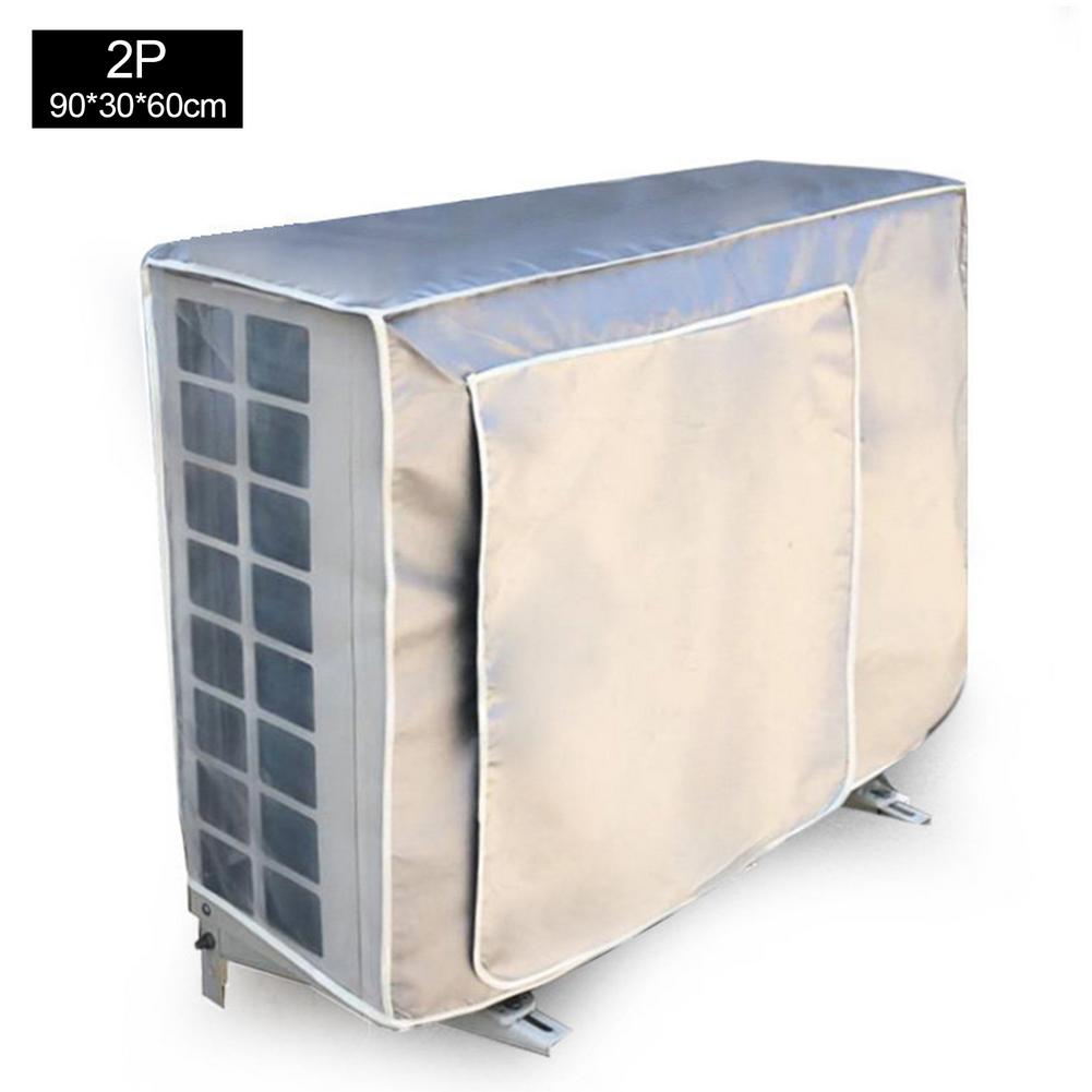 Unidad de aire acondicionado exterior, cubierta de protección solar a prueba de lluvia, tela Oxford recubierta de plata, Unidad Principal: 90X30X60cm