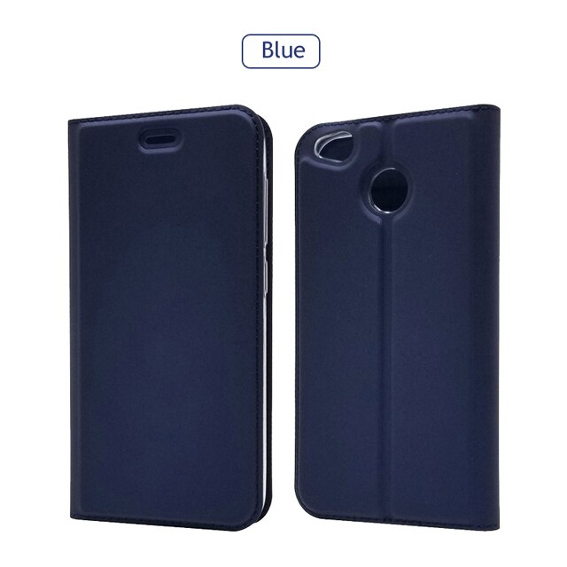 Voor Xiaomi Redmi 4X Case Soft PU Stand Book Cover Card Slot Wallet Leather Flip Case Voor Xiaomi Redmi 4X4 X Case Coque 5.0": Blauw