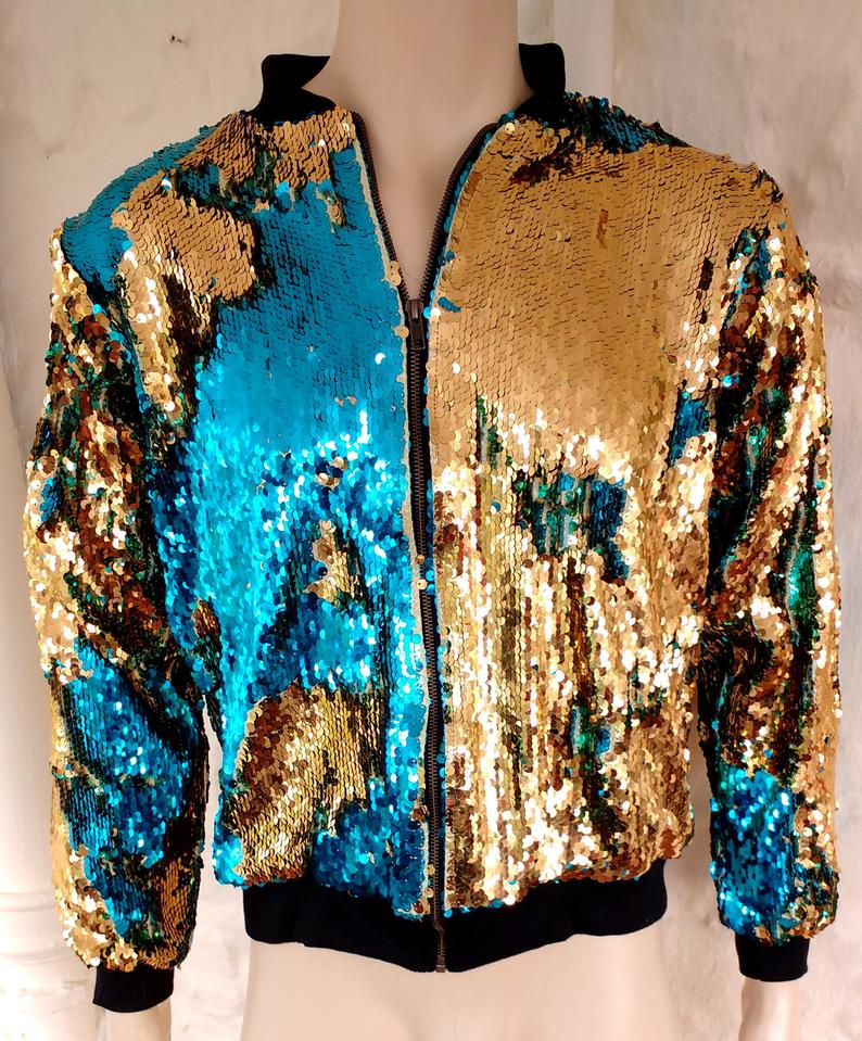 großauftrag Mommy & Me Mardi gras pailletten bomber jacke reversible farbe ändern pailletten mäntel 1 stücke