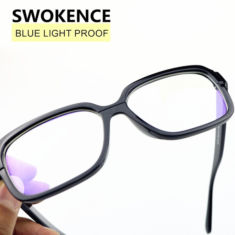 SWOKENCE Anti Blue Ray Computer Glasses Radiation-resistant Spectacles Blue Light Proof Eyeglasses Anti-fatigue Goggles F190