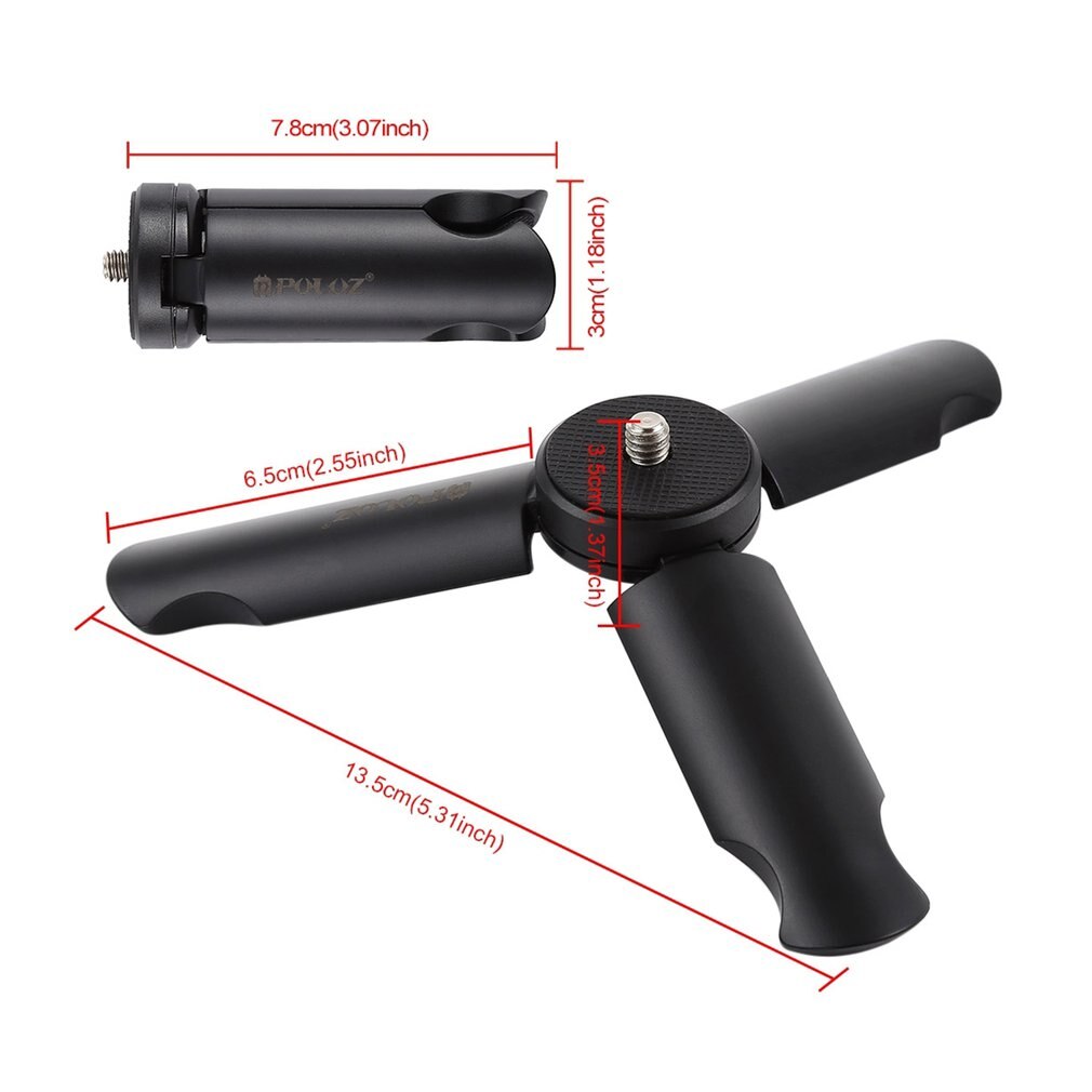PULUZ – support paresseux mobile en plastique, mini trépied pliable multifonction de bureau