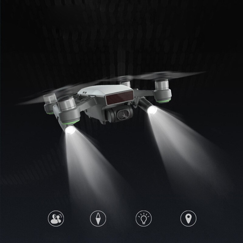 Pgytech natflyvning led lysbelysning til dji gnisttilbehør gnist drone bærbart tilbehør