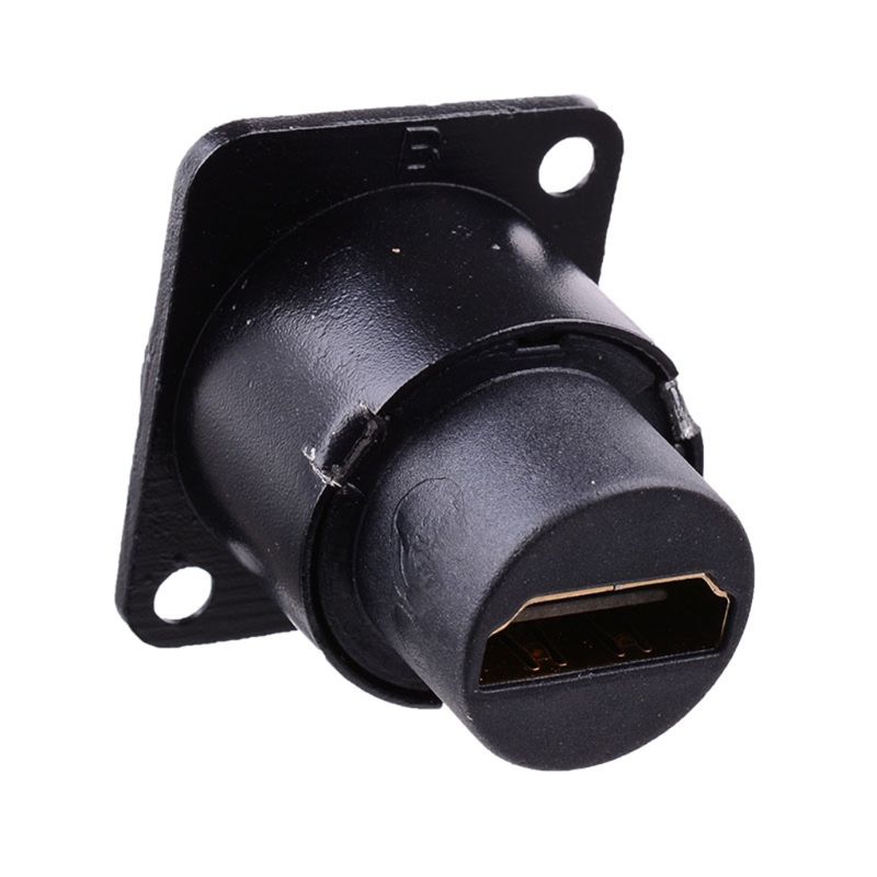 Hdmi d-typ uttag nätverkskontakt chassi panelmonteringskontakt metall hd flygkabel