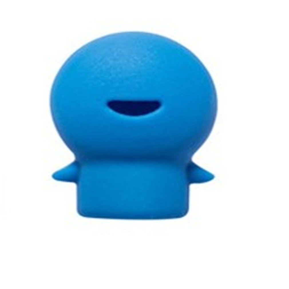 1 pièces dessin animé Silicone brosse à dents tête couverture voyage Portable brosse à dents bouchon étui hygiénique lavage brosse couverture boîte protecteur: Bleu