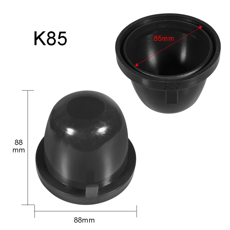 Hyzhauto 2 Stuks Hid Led Auto Koplamp Stofkap Rubber Hoofd Fog Lamp Afdichting Caps Waterdicht Stofdicht 55/65 /70/75/80/85/90/100 Mm
