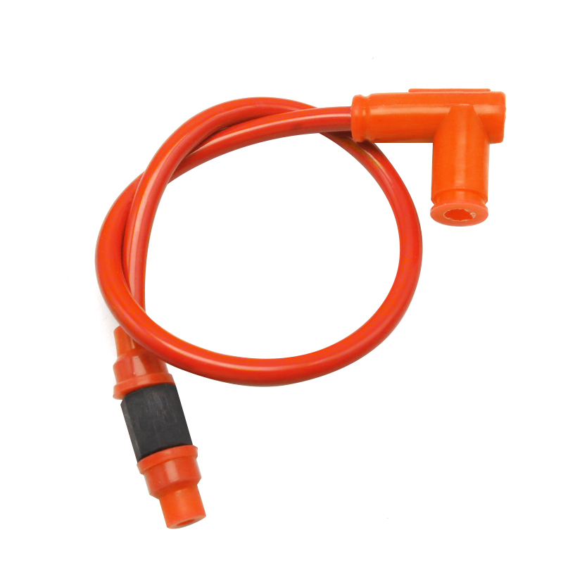 ZS Racing-cable de bujía de alta tensión para motocicleta, repuesto de divitfir, doble núcleo: Naranja