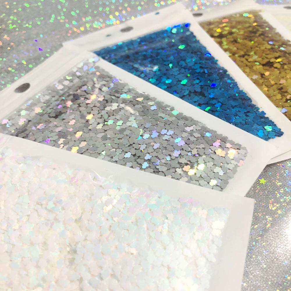 Kawaii sky glitter holografisk uv harpiks smykker fyllinger diy slim dekor skyer form paljetter håndlaget håndverkstilbehør