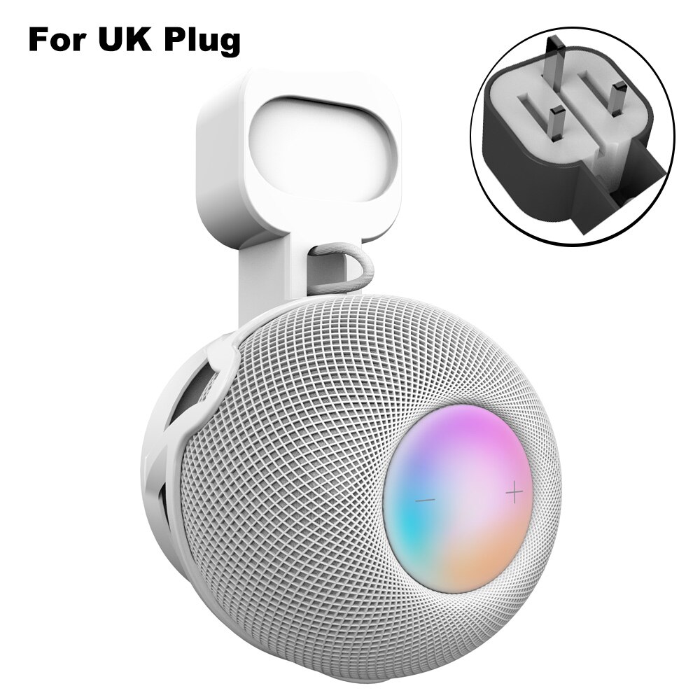 Wieszak ścienny do głośnika HomePod Mini Smart Speaker Uchwyt na gniazdko Oszczędność miejsca Półka ścienna do mini stojaka Homepod: Black