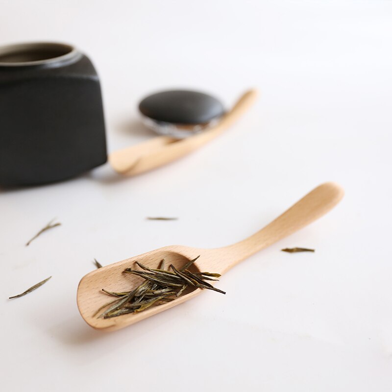 Cuchara de madera para té, pala para ceremonia del té de Kung Fu, seis partes para caballeros, accesorios para té hechos a mano, herramientas de té clásicas