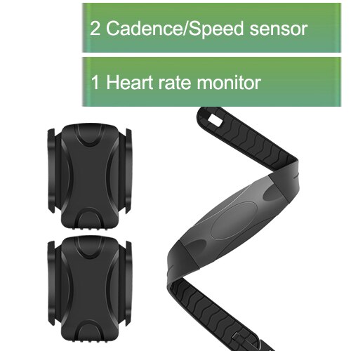 Bike Speedometer Wireless Computer ANT+ Bluetooth Bicycle Speed Cadence Sensor Heart Rate Monitor for GARMIN iGPSPORT Bryton C3: 2 K3 and 1 H3