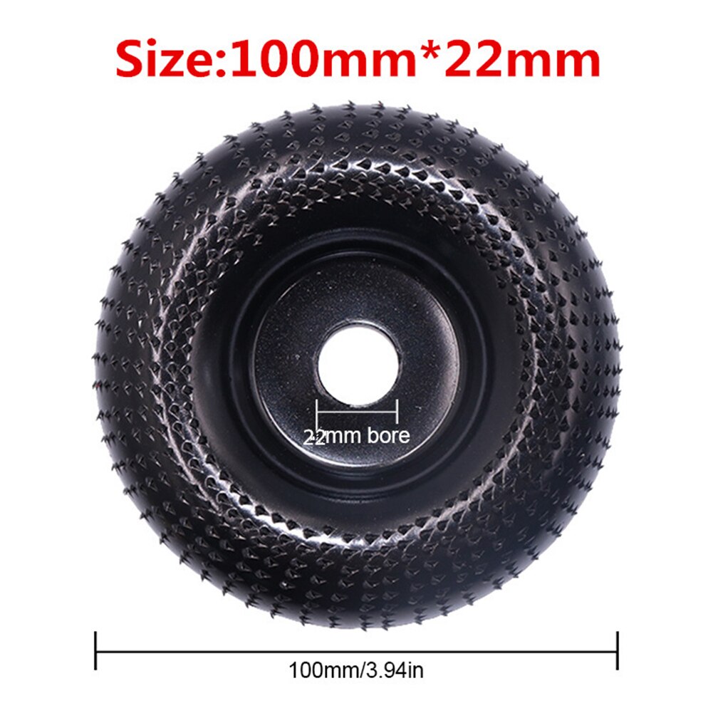 22mm Steel Woodworking Angle Grinding Wheel Wood Sanding Carving Disc Angle Grinder Wheel For Rapid Removal Shaping: 03