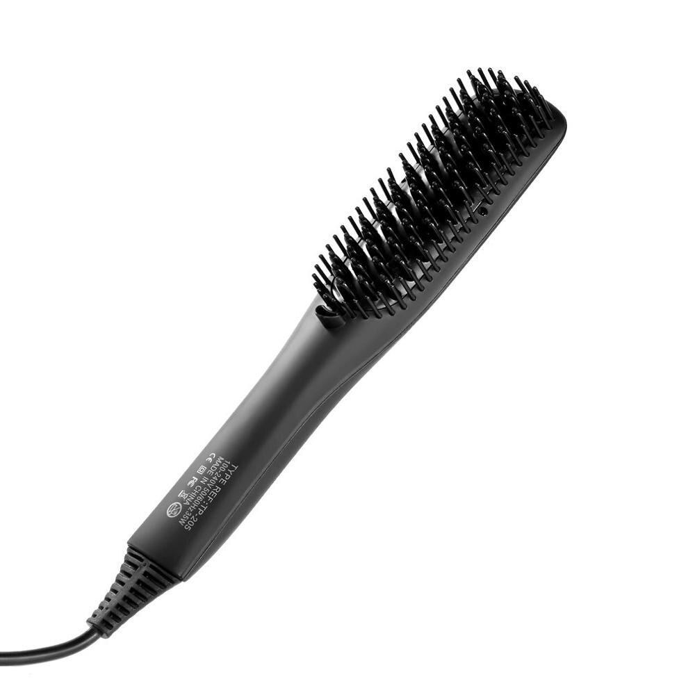 Pro LCD Electric Beard Hair Straightener Ionic Comb Fast Heating Hair Straightener Anti Static Ceramic Straightening Brush Comb