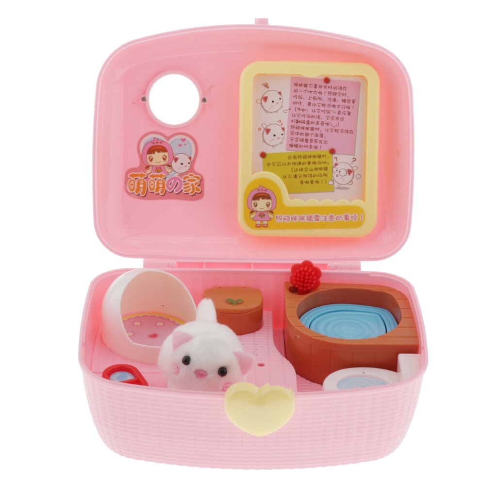 Giochi Di Imitazione animale domestico Casa di Gioco impostato Giocattoli, gatto/Coniglio/Casa Di Pollo Custodia per il trasporto Giochi Di Imitazione Giocattoli per i bambini I Ragazzi E le ragazze