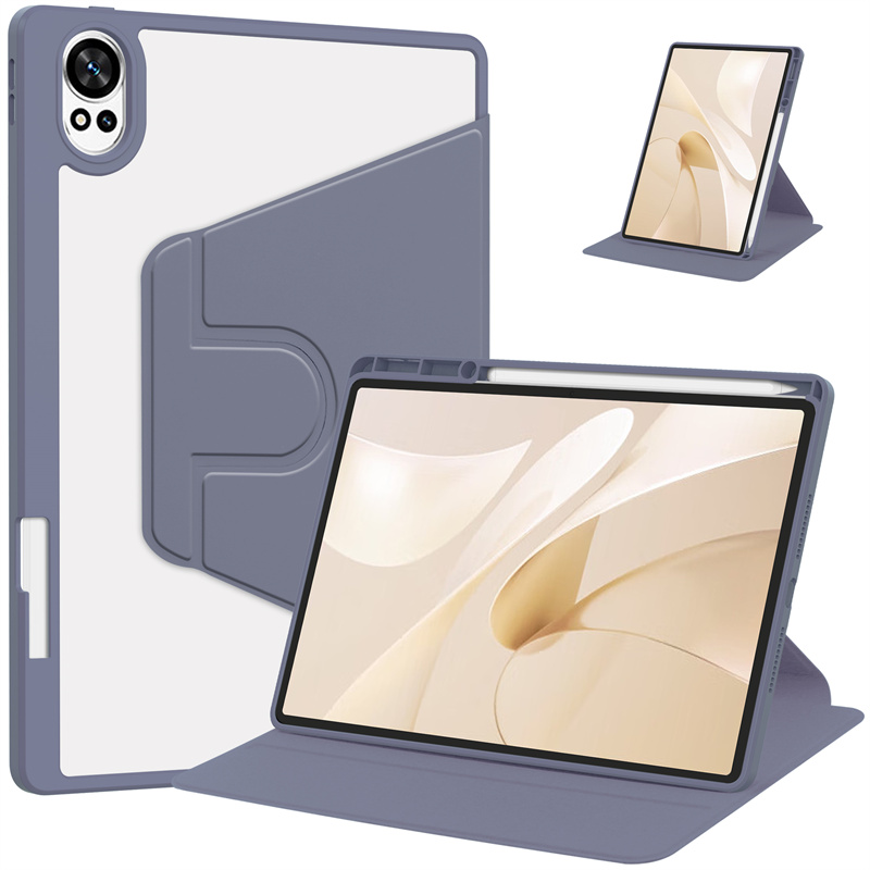 For Huawei MatePad 12x Case with Pen Holder 360 Rotating Acrylic Clear Hard Tablet Coque For MatePad 12 X Air 12 inch Case: 12.4 / WHITE