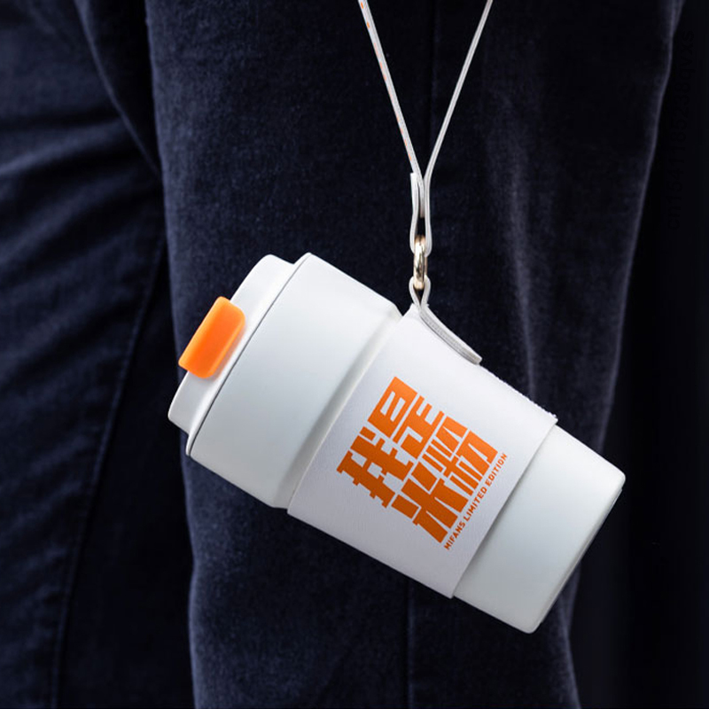 Oryginalny Xiaomi 500ml podwójny kubek termos ze stali nierdzewnej szczelny antypoślizgowy kubek termiczny kubek wody