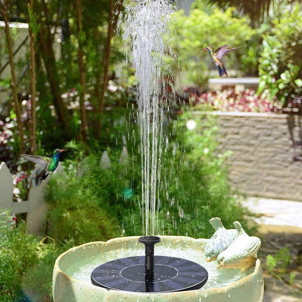 1.6w solfontän soldrivna fågelbad fontän flytande sol fontän pump trädgård dekoration fontän för damm pool
