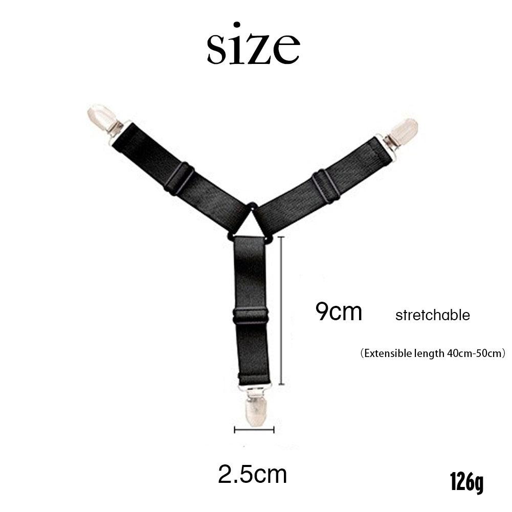 4 unids/set elástico cama pinzas para hojas ajustable pesado pinzas correas de la Liga