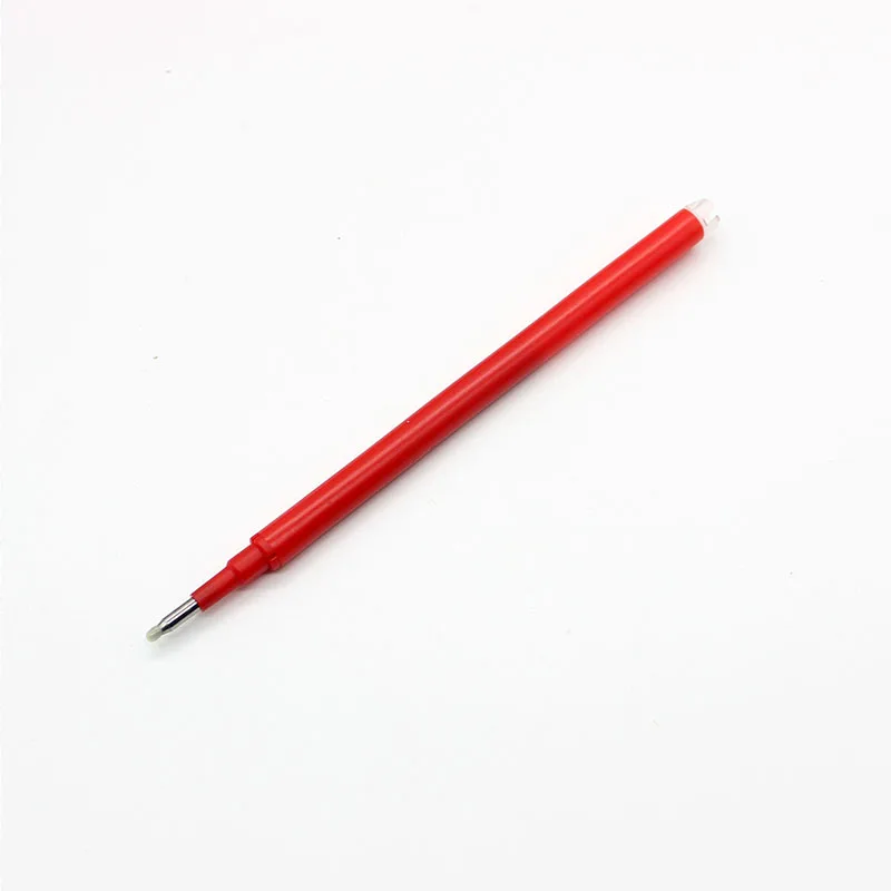 5Pcs/20Pcs Erasable Gel Pen Refill Replacement Office School Writing Stationery Accessory Black/Blue/Red Ink Erasable Pen Refill: WHITE / Red