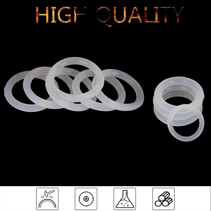 20Pcs Vmq Siliconen Rubber Afdichting O-Ring Vervanging Wit Afdichting O Ringen Pakking Washer Od 6Mm-30Mm Cs 1.9Mm Diy Accessoires S119