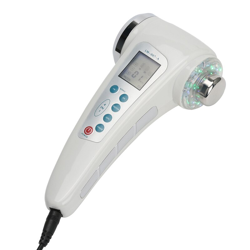 Ultraschall Gesicht Massager reiniger LED Licht Gesichts Photon Ultraschall Therapie Hautpflege Körper Schlank doppel-kopf IPL Ionen 1 mhz & 3Mhz