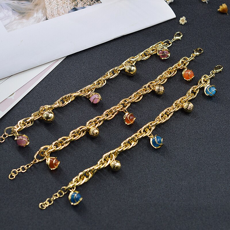 Sunny Sieraden Sieraden Charme Armbanden Voor Vrouwen Hand Kettingen Link Chain Bal Armband Geometrische Dagelijkse Slijtage