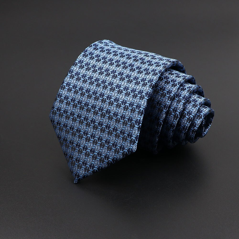 Mannen Stropdas Klassieke Effen Kleur Streep Plaid 8Cm Jacquard Marine Stropdas Accessoires Dagelijkse Slijtage Das Wedding Party: 27