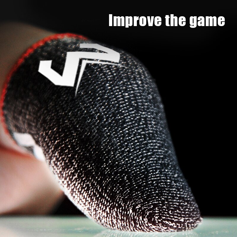 Elastic Touch Screen Finger Sleeve Seamless Breathable Anti-Sweat Finger Cot for Mobile Phone Game GDeals