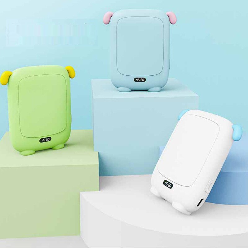 Calentador de manos 2 en 1, batería portátil recargable por USB, calentador de manos eléctrico, temperatura constante inteligente, 4000mah