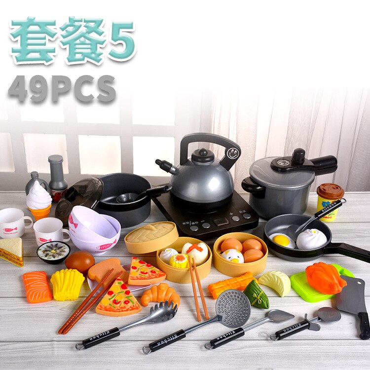 Household Appliances Pretend Play Kitchen Children's Toys Kettle Pressure Cooker Rice Cooker Induction Cooker Cookware Children'