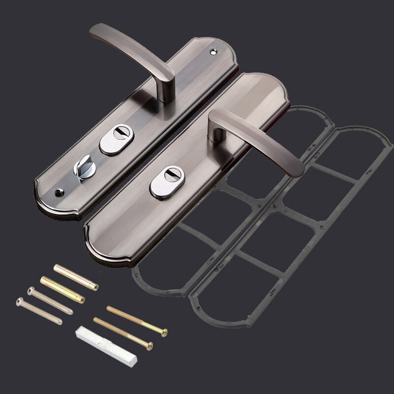 Aluminium Alloy Door Handle Universal Security Door Handle Pair Lock Thickened Panel Handle Door Lock Household Hardware