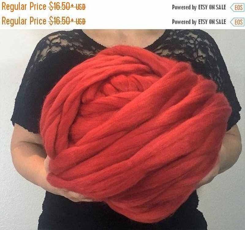 Fabrikant Diy Dikke Wol Hand-Gebreide Acryl Lijn Bal Arm Gebreide Deken Wollen Deken Sofa Cover Dikke Draad Deken: orange